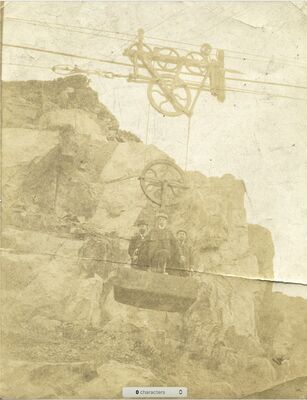 Blondin crane early 1900s